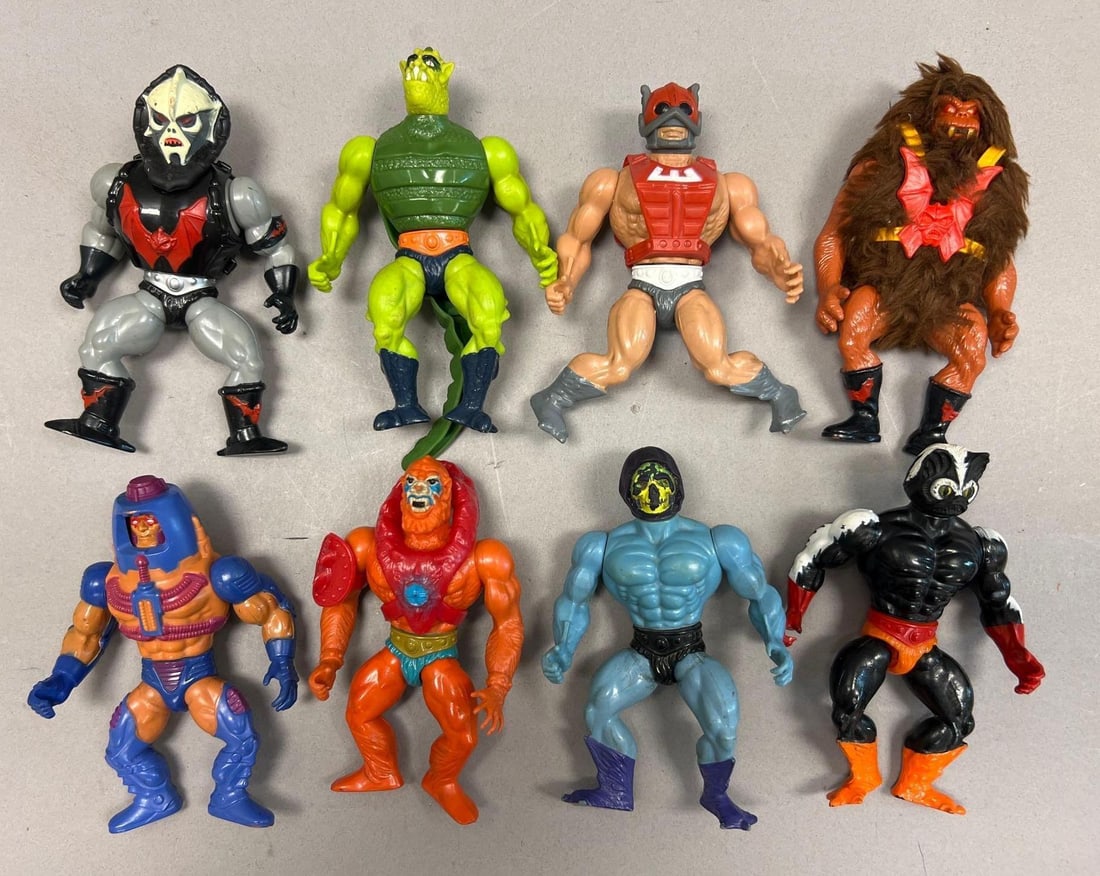 Vintage Masters of the Universe Action Figure Lot w/ Hordak, Whiplash, Beast Man, Trap Jaw and (1 of 2)