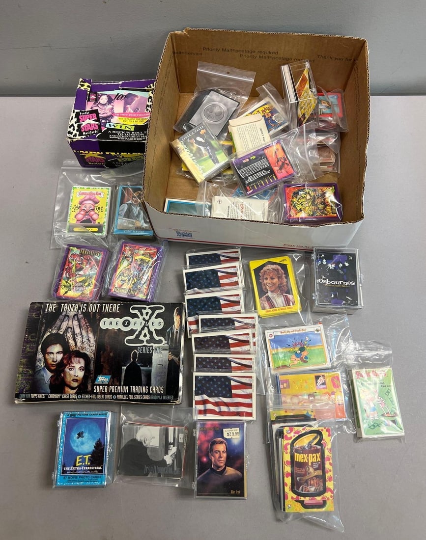 Large Mixed Trading Card Collection Including X-Files, Garbage Pail Kids, Marvel, Star Trek and More (1 of 5)