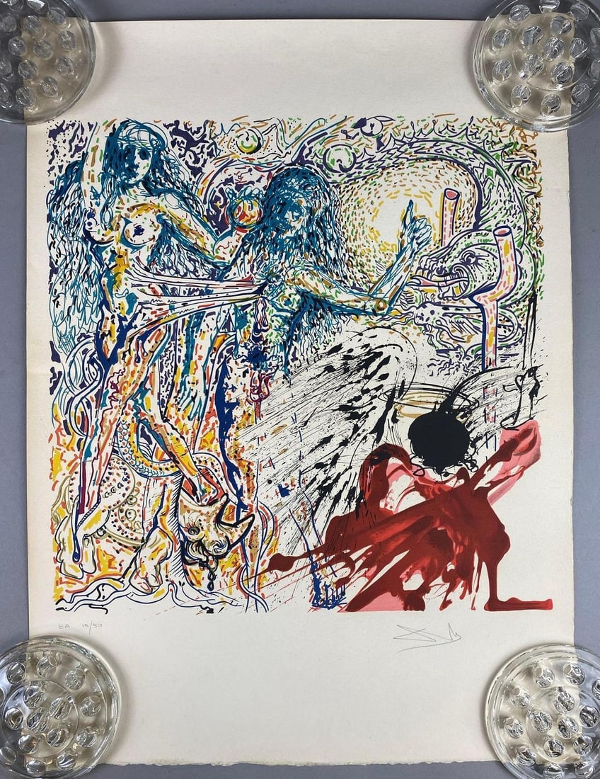 Reproduction Le Paradis Perdu Lithograph