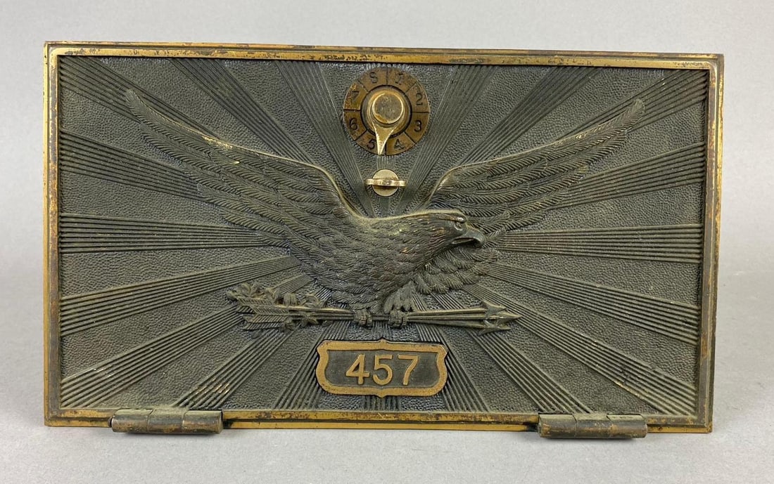 Antique 1930?s US Post Office Federal Eagle Box Door (1 of 3)