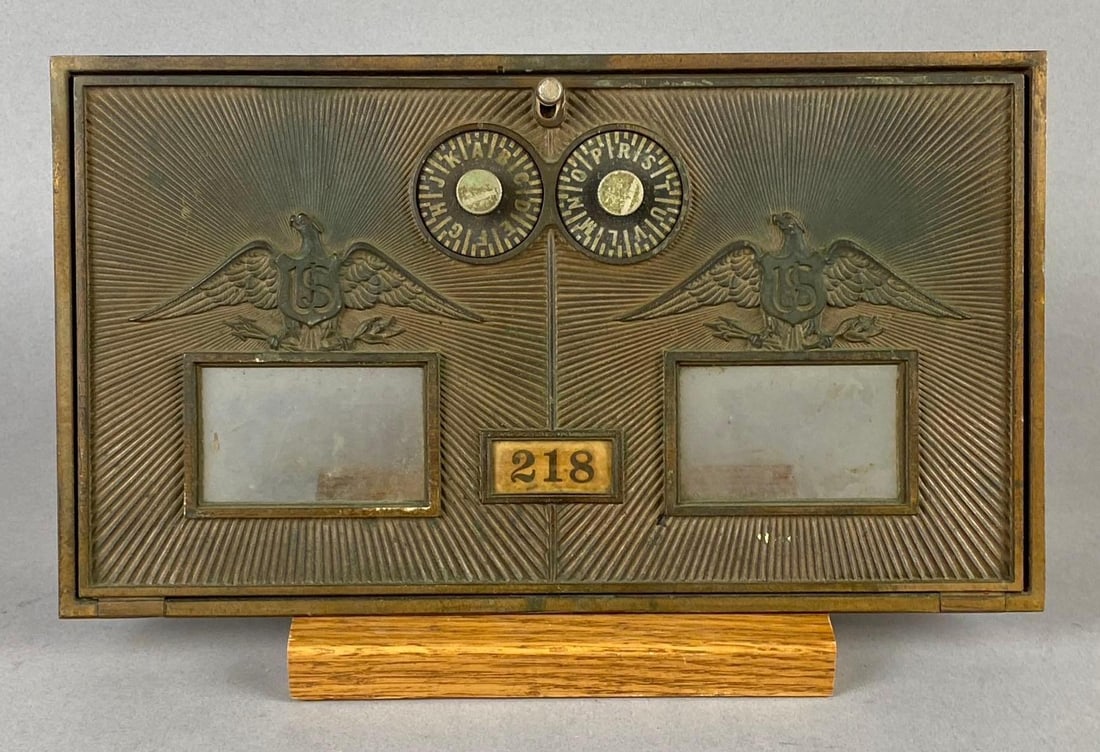 Antique 1930?s US Post Office Federal Eagle Box Door (1 of 2)