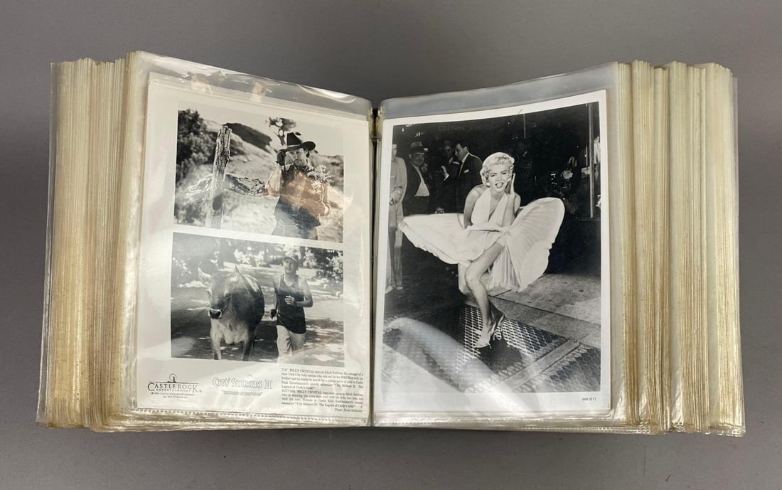 Group of 50+ 20th Century Fox Movie Stills and More: Includes X Files, Home Alone, and more. Comes with binder stand. One print measures L 11 x W 10 inches.