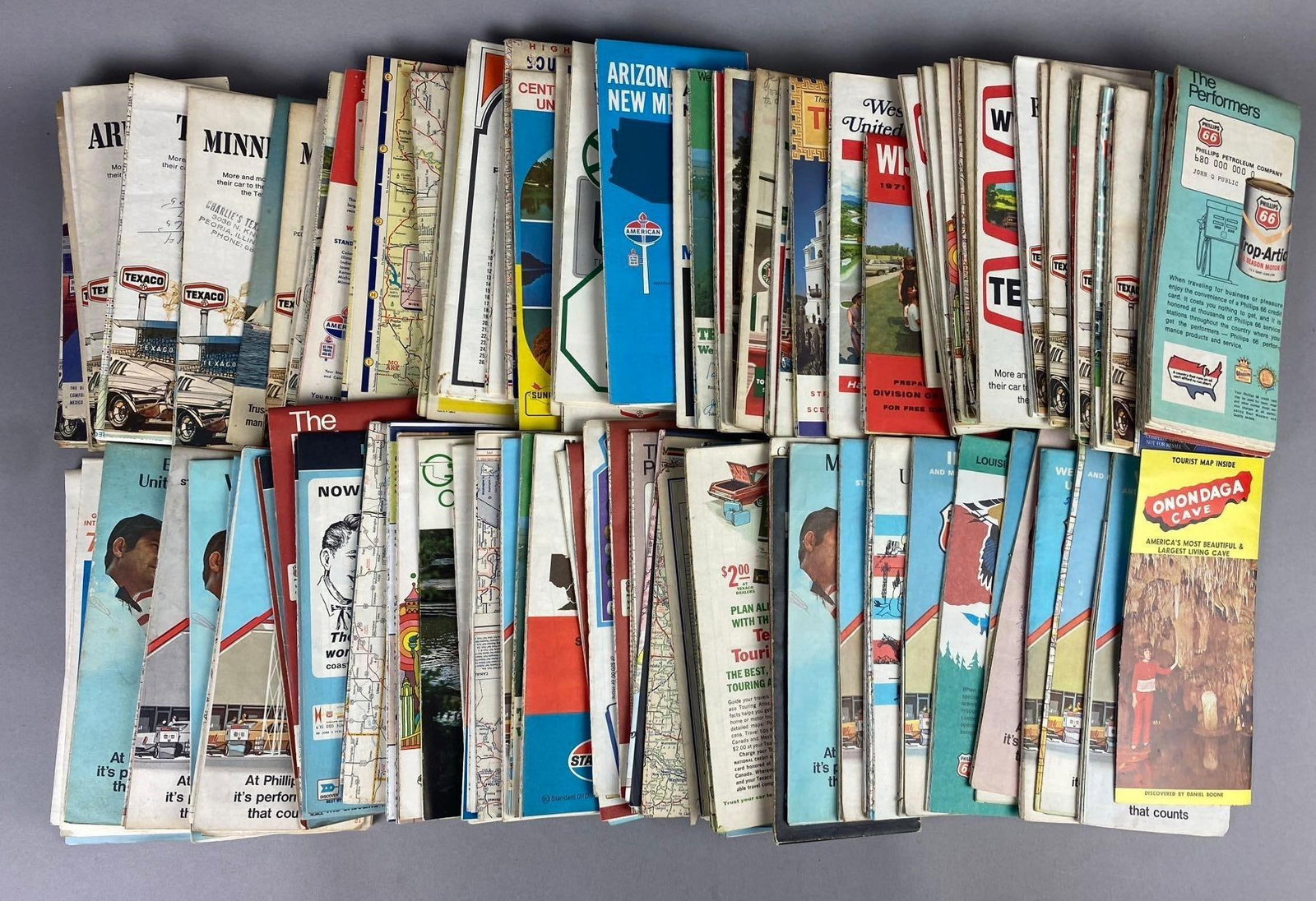 Group of Assorted Vintage State Travel Road Maps (1 of 3)