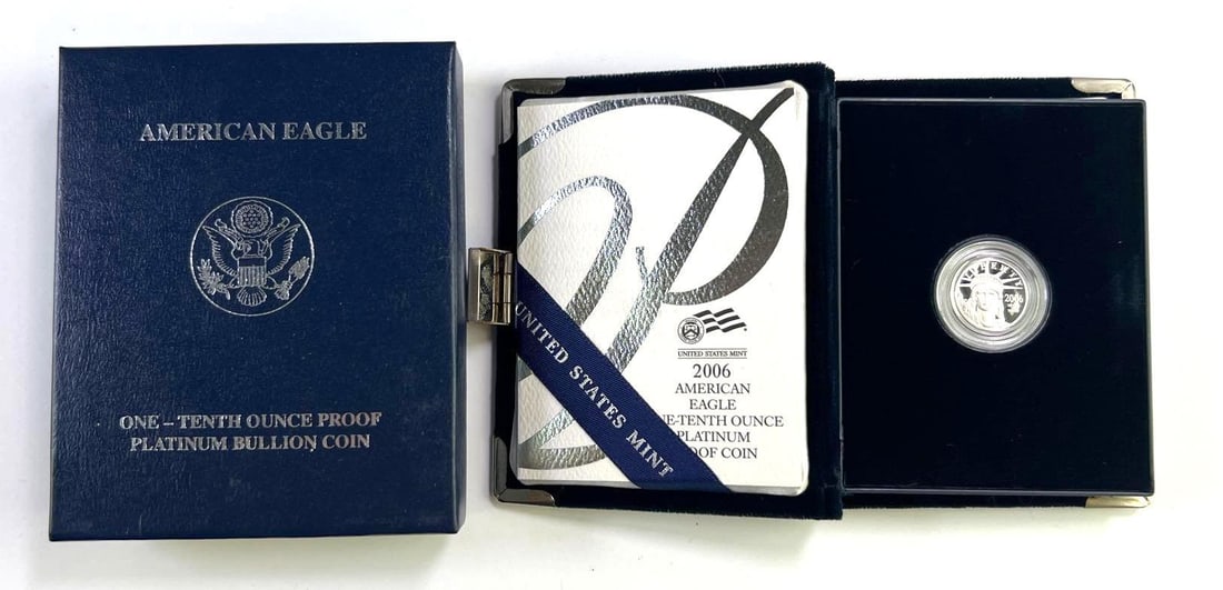 2006-W $10 American Eagle 1/10 oz Proof Platinum Coin w/ OGP and COA (1 of 3)
