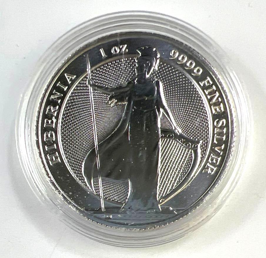 2022 Tokelau Britannia 1 oz .9999 Fine Silver ?2 Coin (1 of 2)