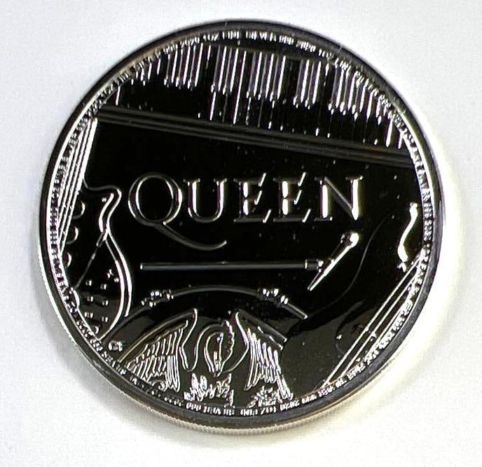 2020 Great Britain Music Legends: Queen 1 oz .999 Fine Silver ?2 Coin: 2020 Great Britain Music Legends: Queen 1 oz .999 Fine Silver ?2 Coin