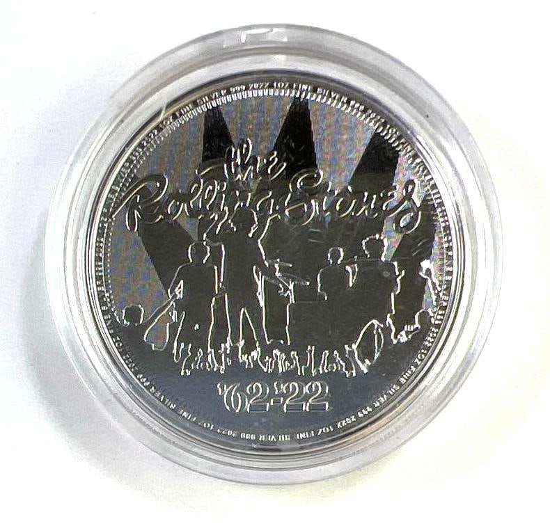 2022 Great Britain Music Legends The Rolling Stones 1 oz .999 Fine Silver ?2 Coin: 2022 Great Britain Music Legends The Rolling Stones 1 oz .999 Fine Silver ?2 Coin