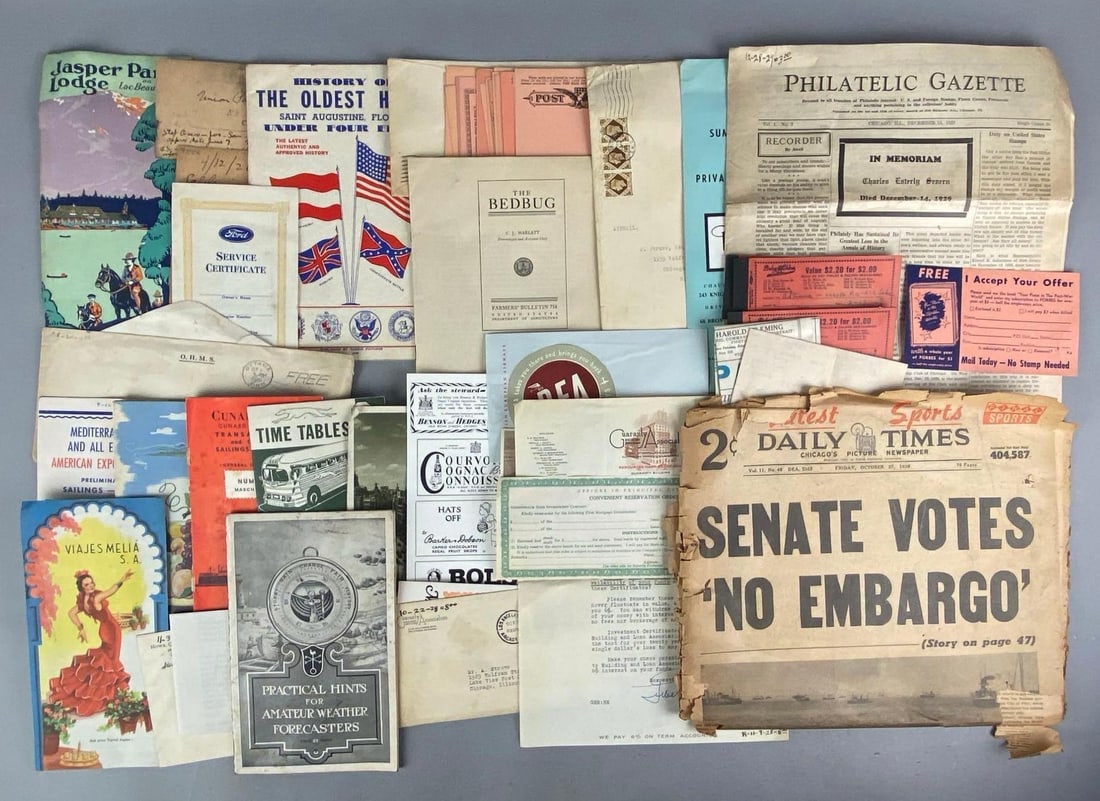 Group of Assorted Ephemera (1 of 3)