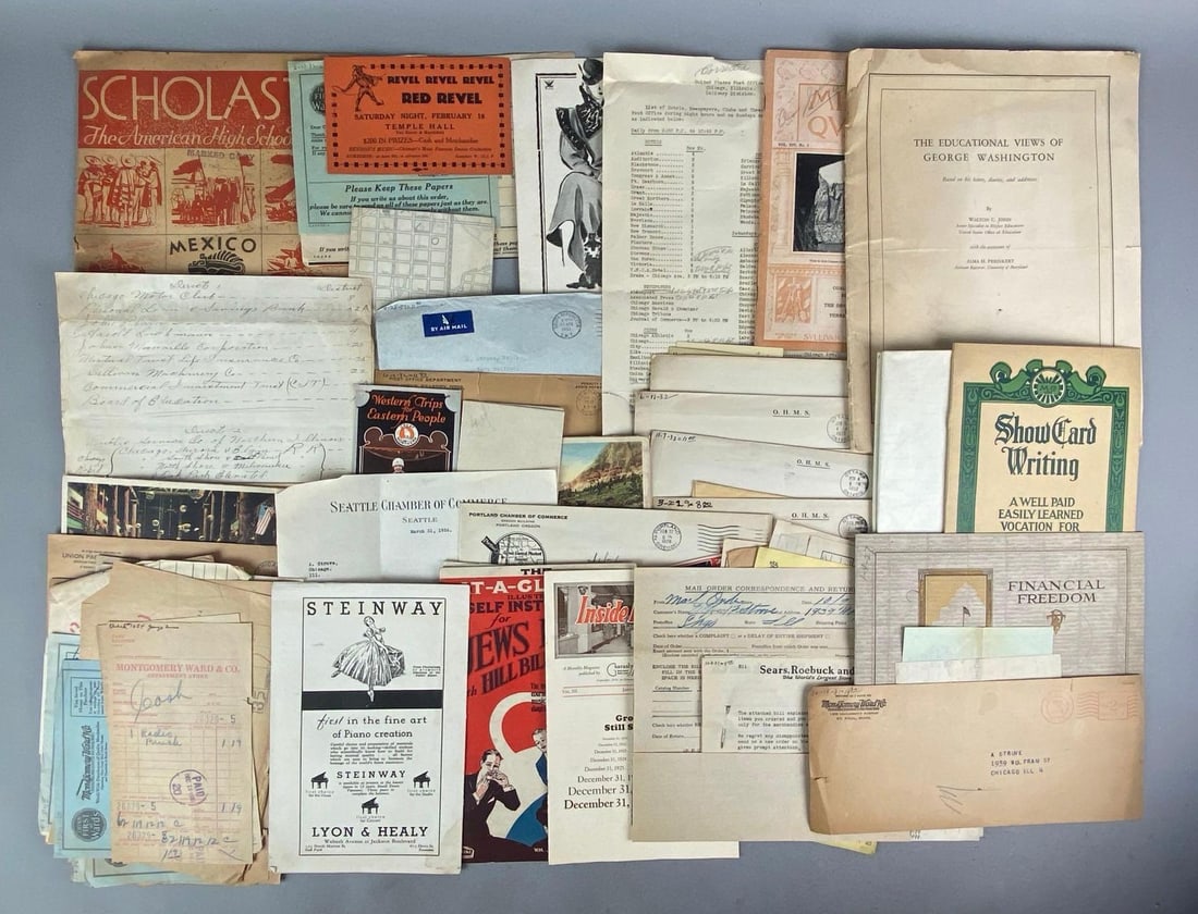 Group of Assorted Vintage Letters and Envelopes and More (1 of 3)