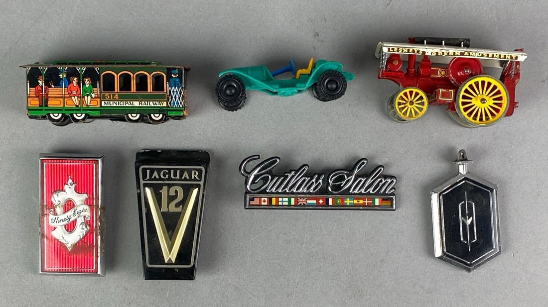 Group of 7 Car Badges and More (1 of 3)
