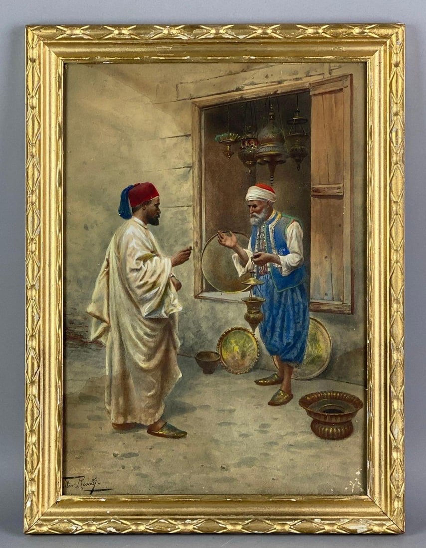 Giulio Rosati Signed The Lampseller at the Souk Print (1 of 3)