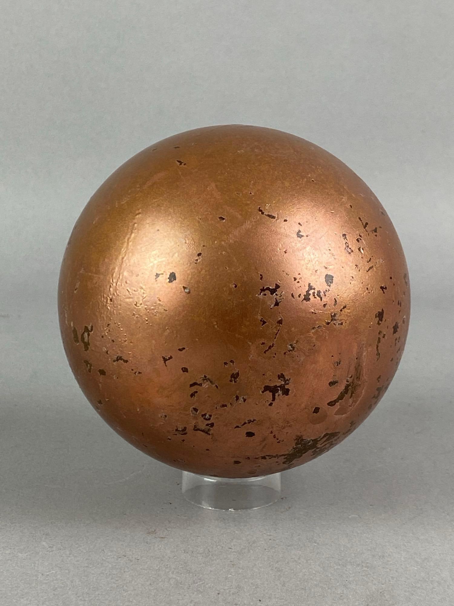 Painted Cast Iron Sphere - 2