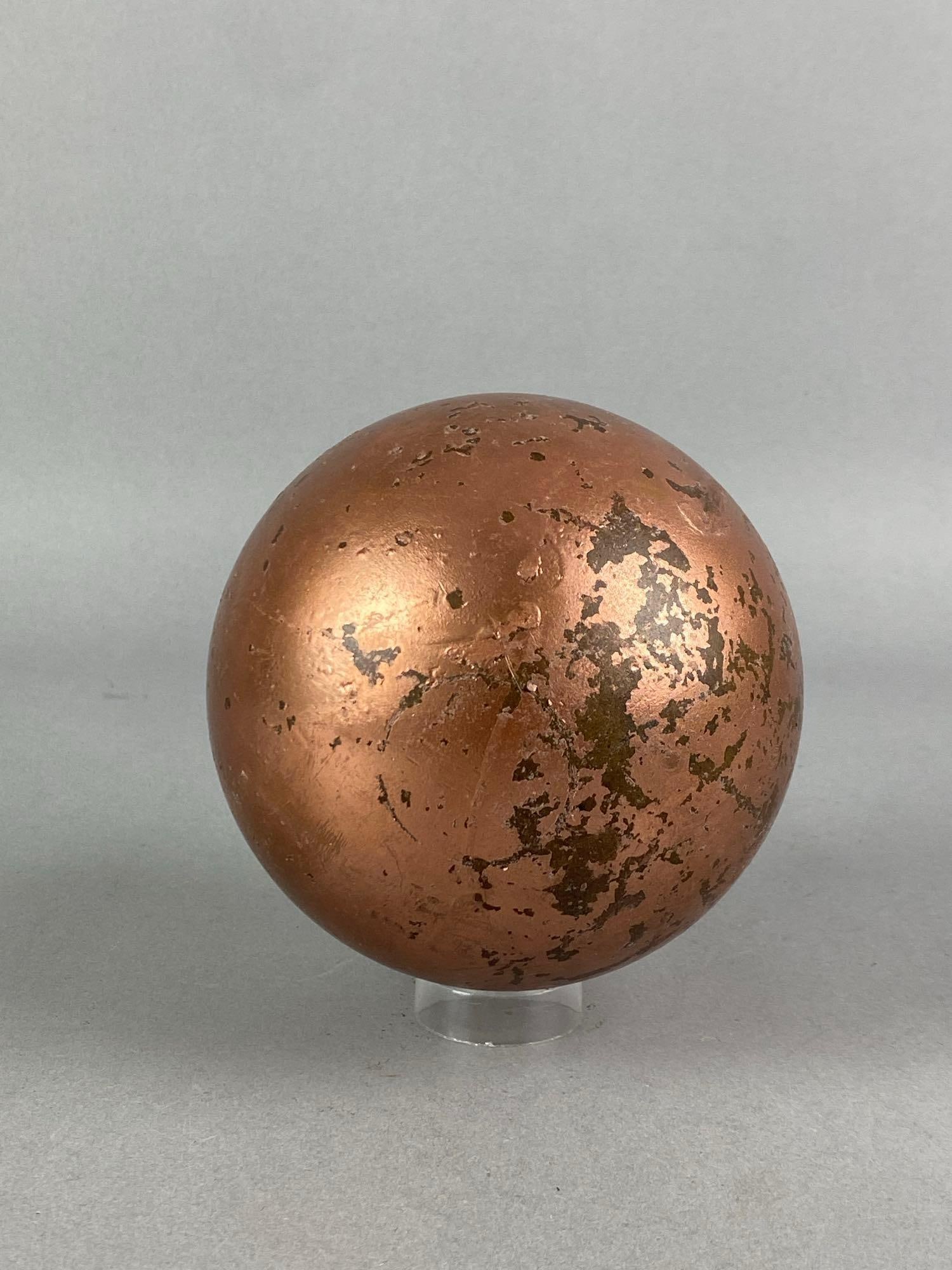 Painted Cast Iron Sphere - 3