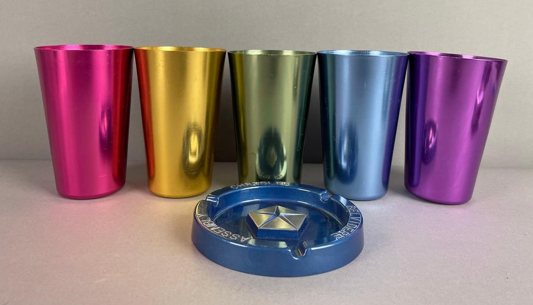 Group of 5 Colorful Aluminum Tumblers (1 of 2)