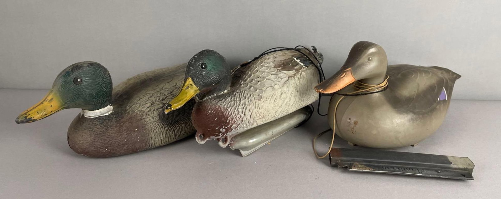 Group of 3 Hard Plastic Duck Decoys (1 of 2)