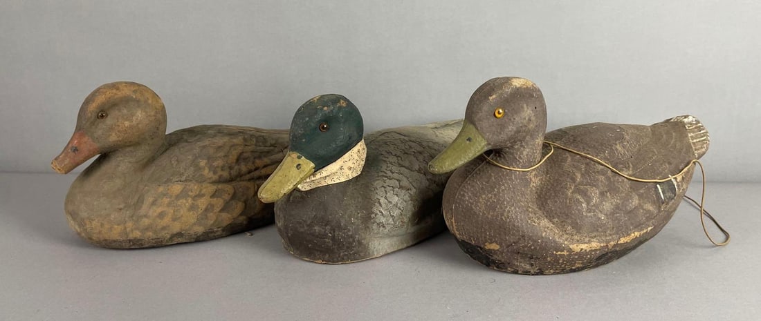 Group of Vintage Composite Duck Decoys (1 of 3)