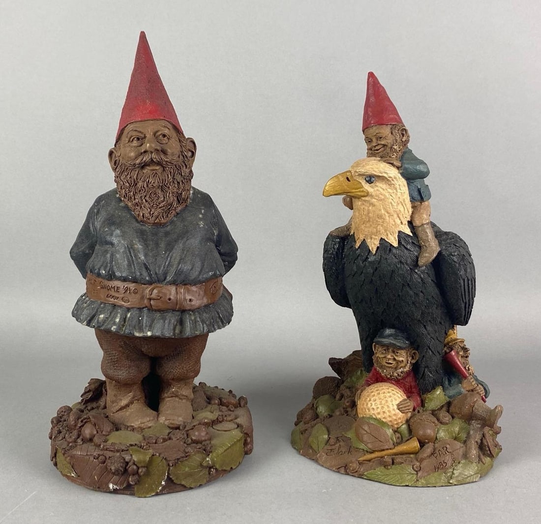 Group of 2 1980s-1990s Tom Clark Gnome Resin Figurines (1 of 2)