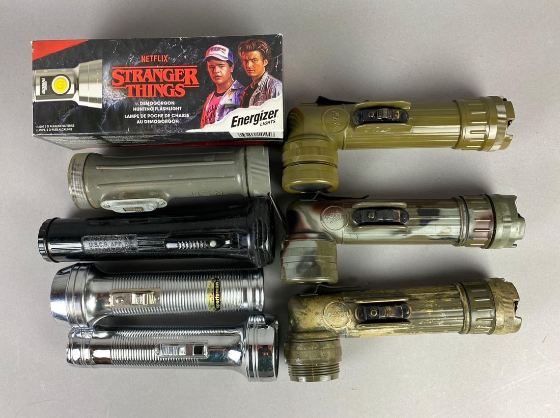Group of Assorted Military Angle Flashlights and More (1 of 3)