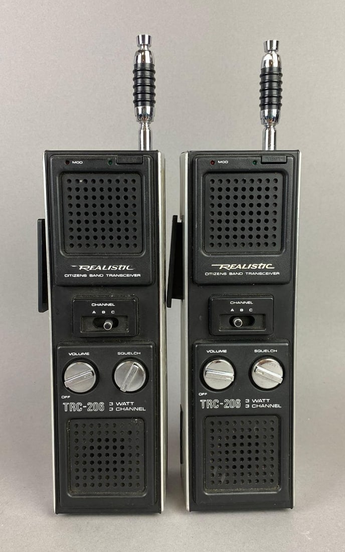 1980?s Realistic TRC-206 3 Channel Citizen Band Transceivers (1 of 4)