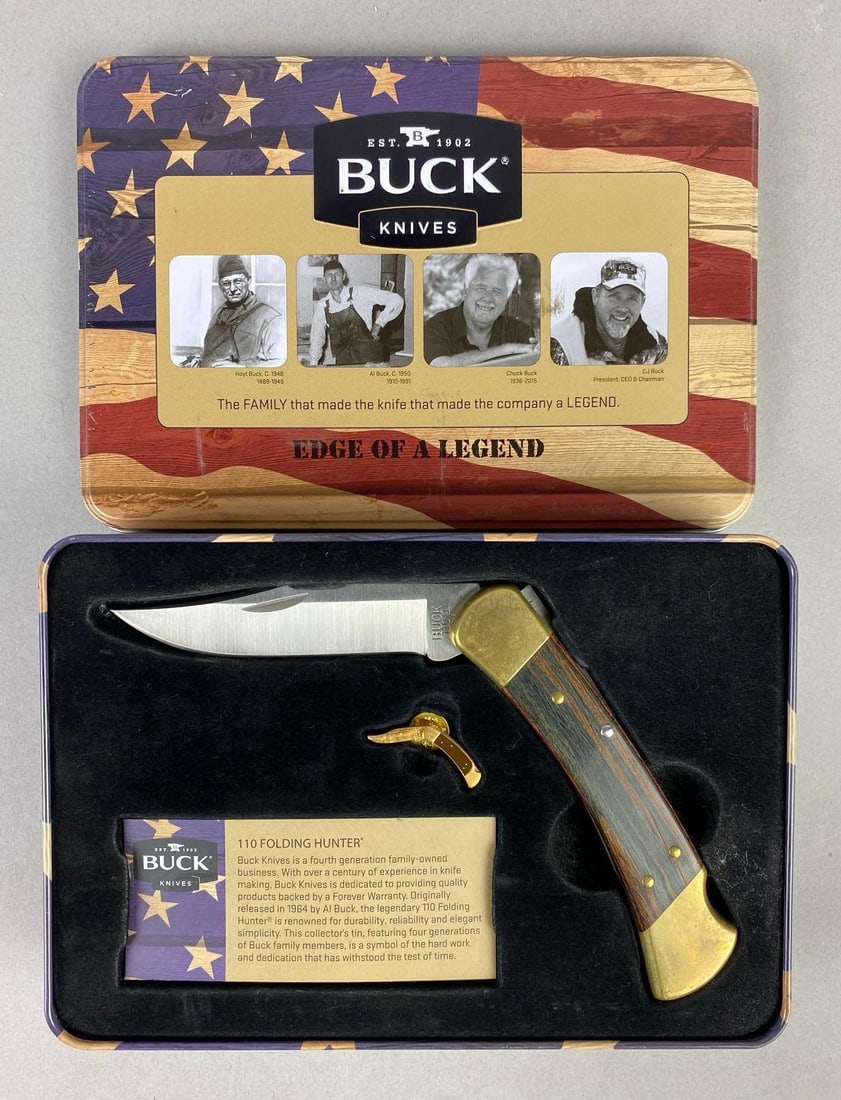Buck Knives Commemorative 110 Folding Hunter Knife (1 of 3)