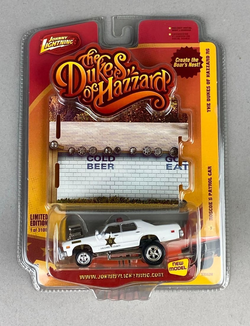 2008 Johnny Lightning The Dukes of Hazzard: Roscoe?s Patrol Car 1/64 Scale Die M-Cast Vehicle (1 of 2)