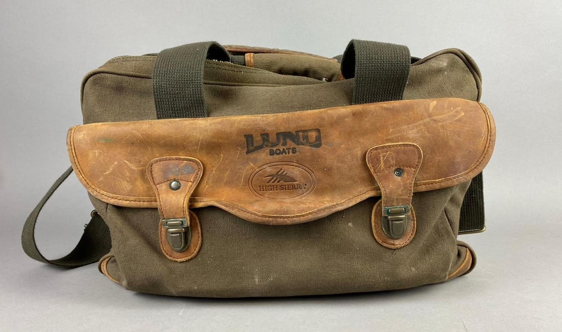 High Sierra Lund Boats Canvas/ Leather Fishing Utility Bag
