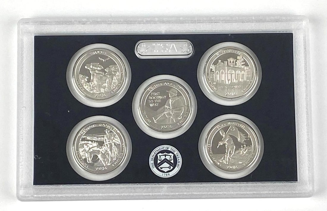 2016-S America the Beautiful 5 Quarter Silver Proof Set (1 of 2)