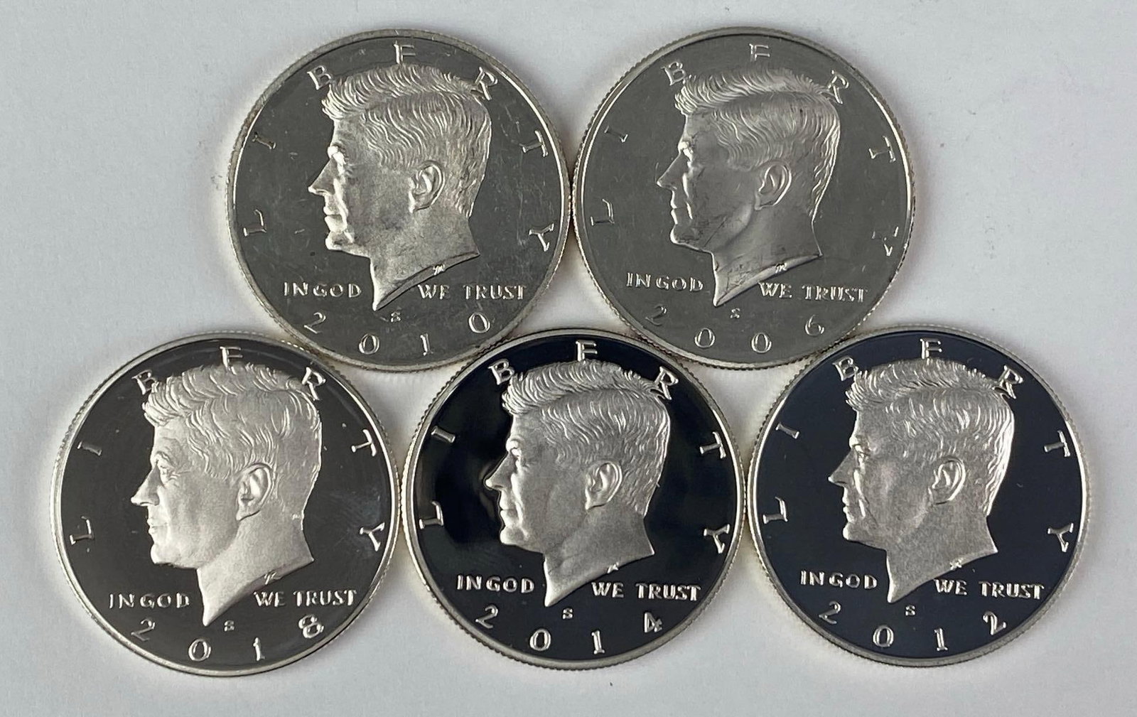 Group of 5 2000-2010s Kennedy Silver Half Dollars: Group of 5 2000-2010s Kennedy Silver Half Dollars