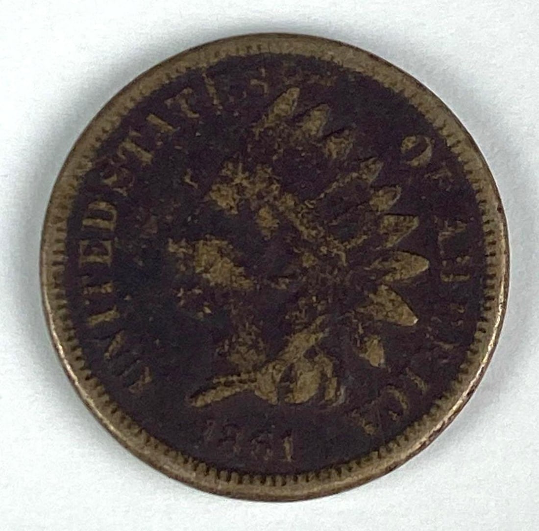 1861 US Indian Head Cent: 1861 US Indian Head Cent