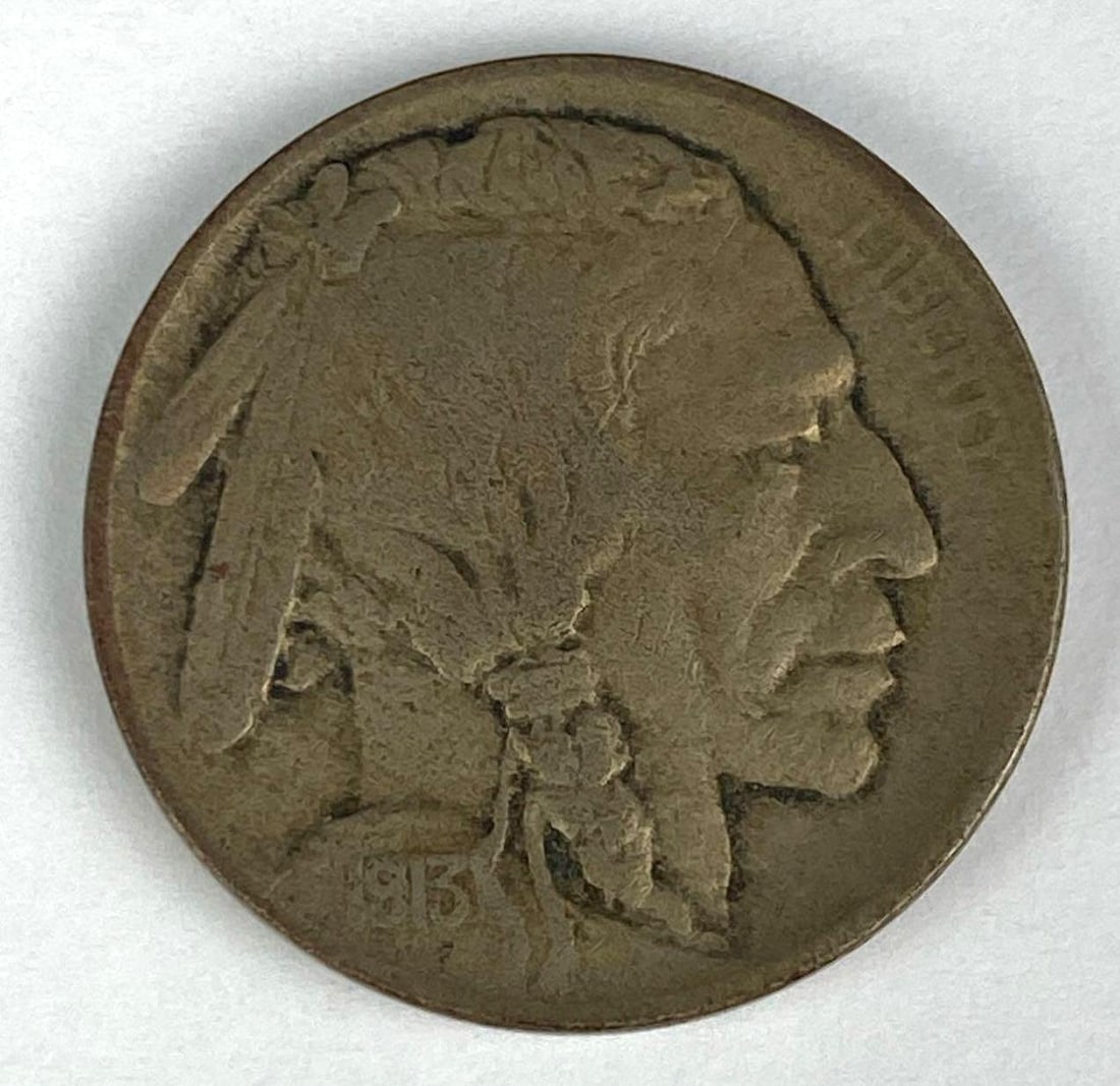 1913 US Type 1 Buffalo Nickel: 1913 US Type 1 Buffalo Nickel