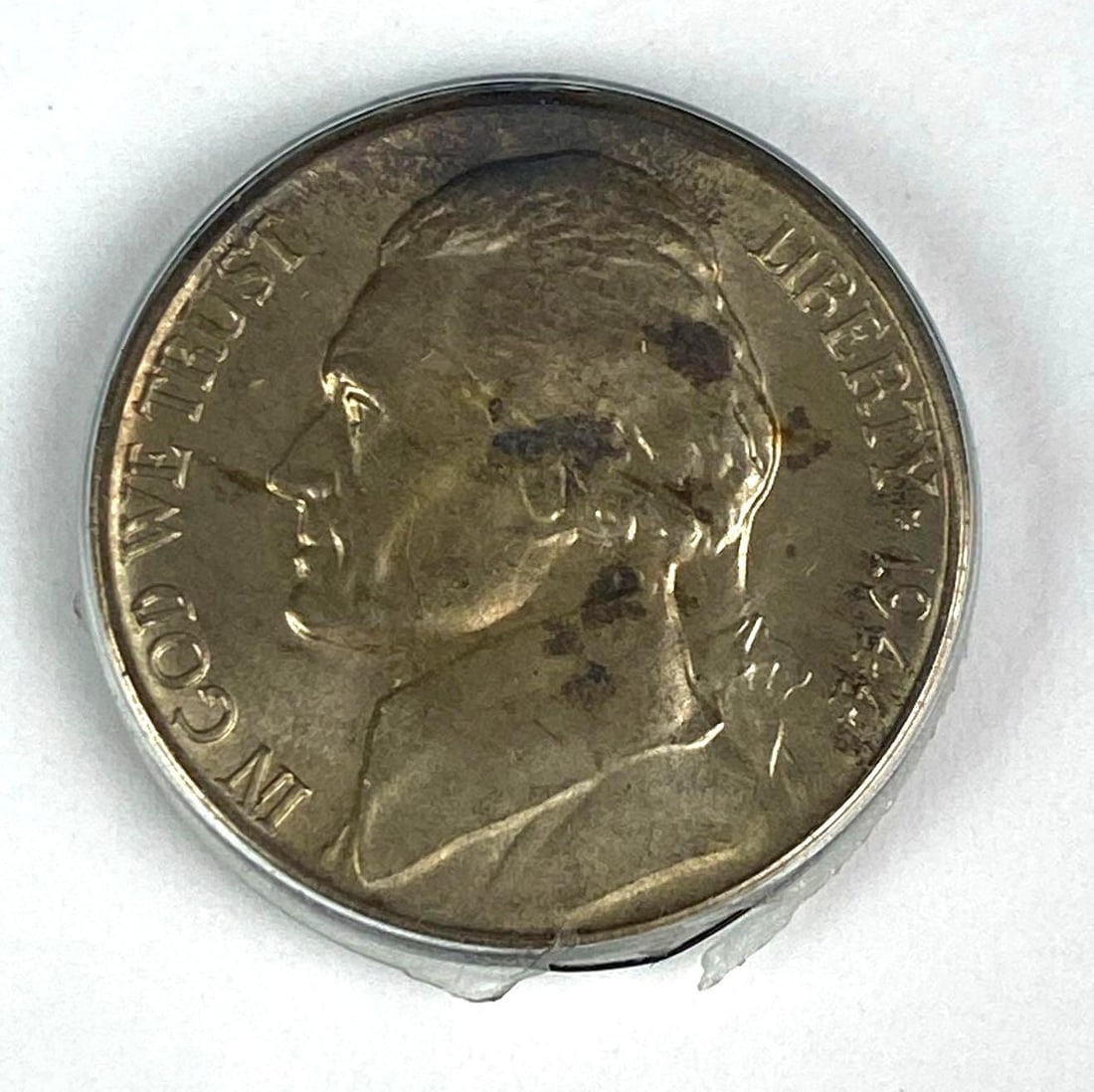 1944 D US Jefferson Silver Nickel: 1944 D US Jefferson Silver Nickel