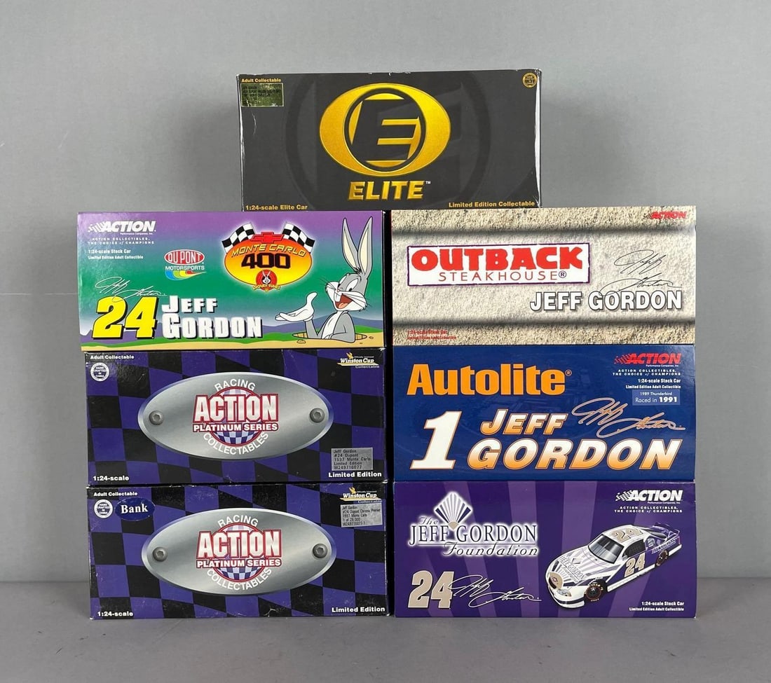 Group of LE Action Jeff Gordon NASCAR Die-Cast Stock Cars (1 of 2)