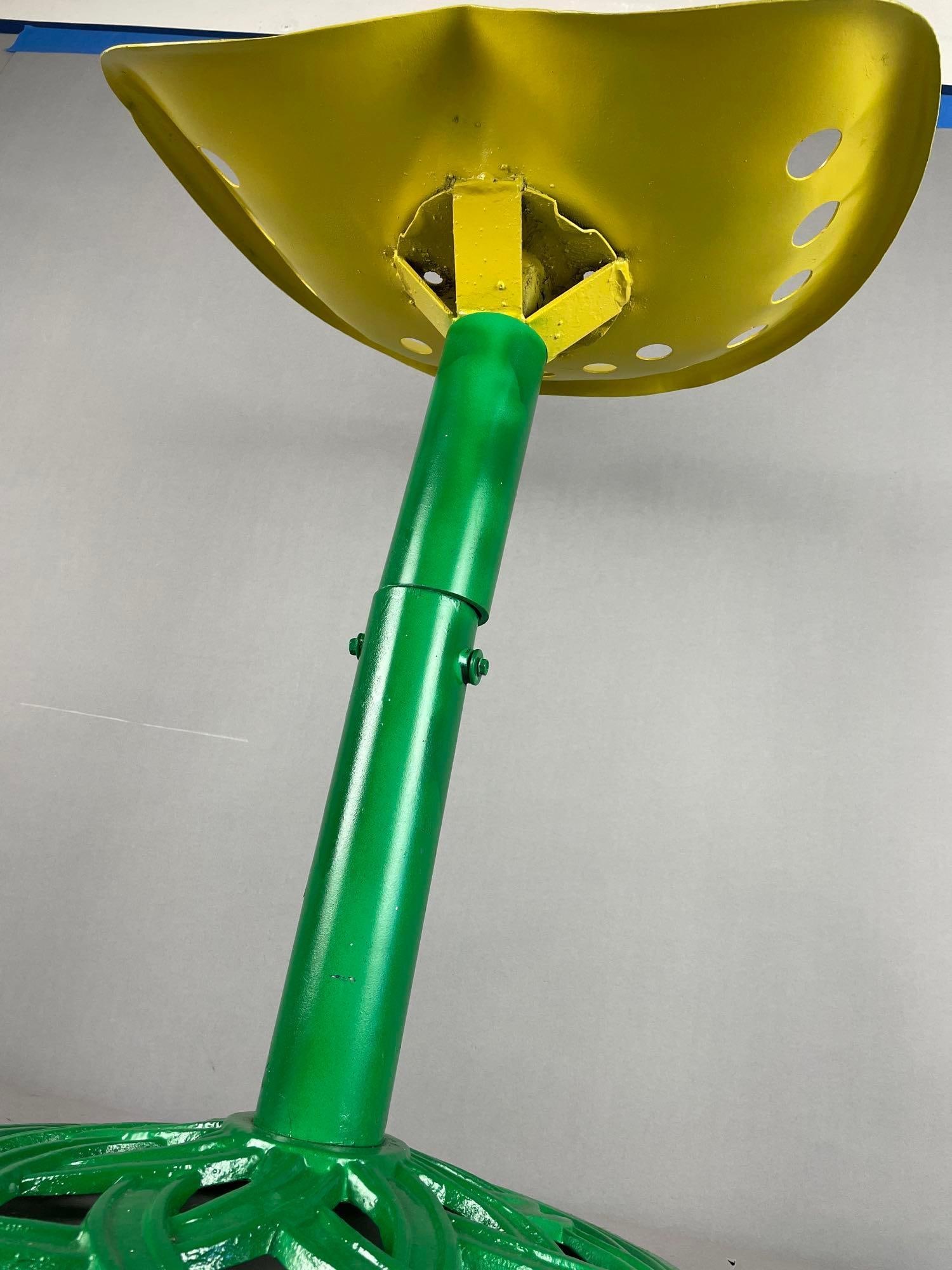Custom John Deere Tractor Seat Stool - 3