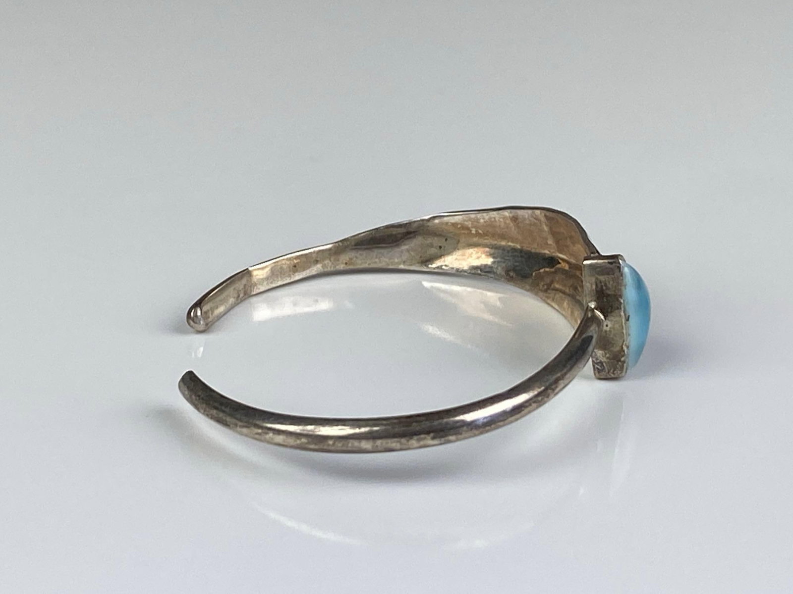 Sterling Silver Larimar Cuff Bracelet - 4