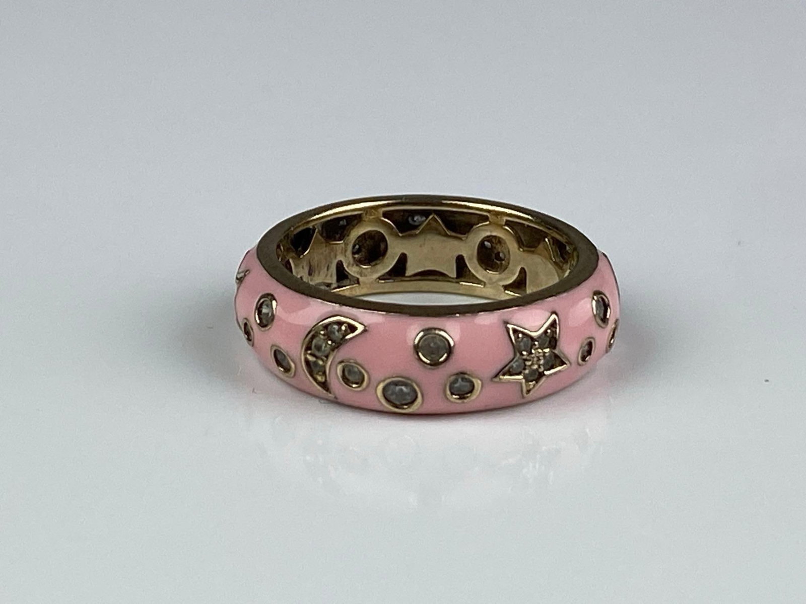 Sterling Silver CZ Enamel Ring - 2