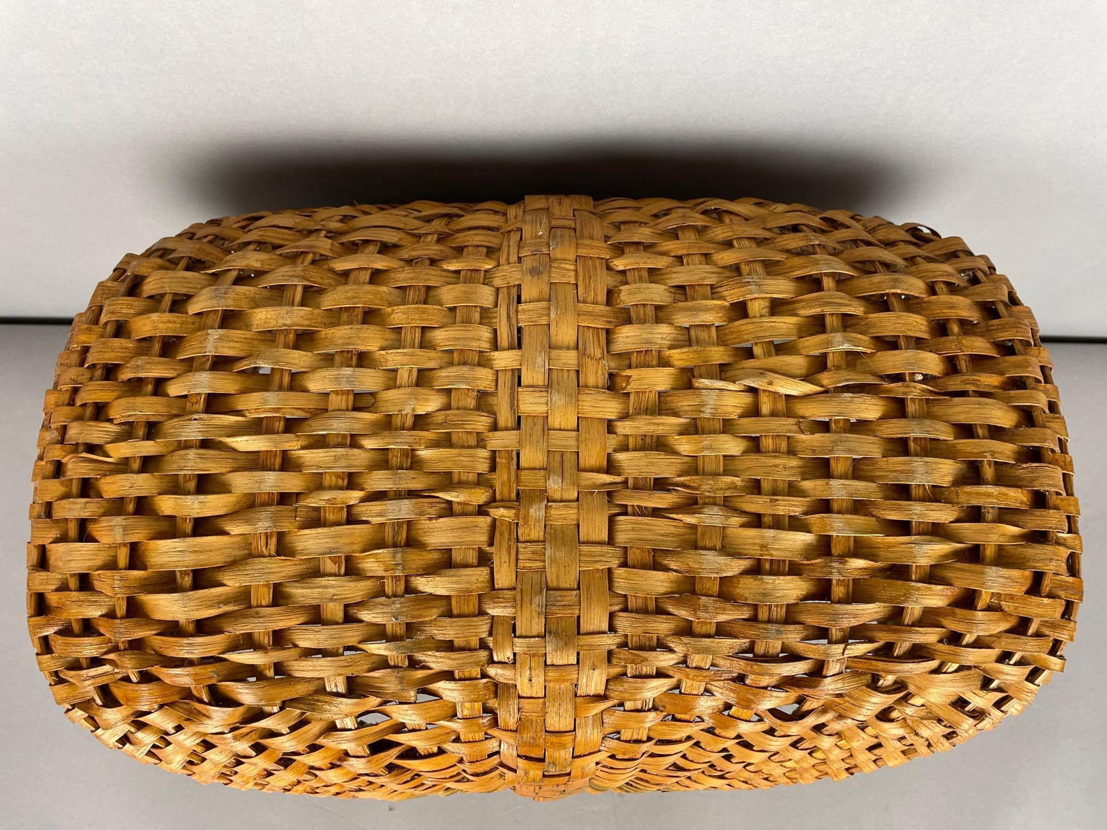 Vintage Wicker Buttocks Basket - 4