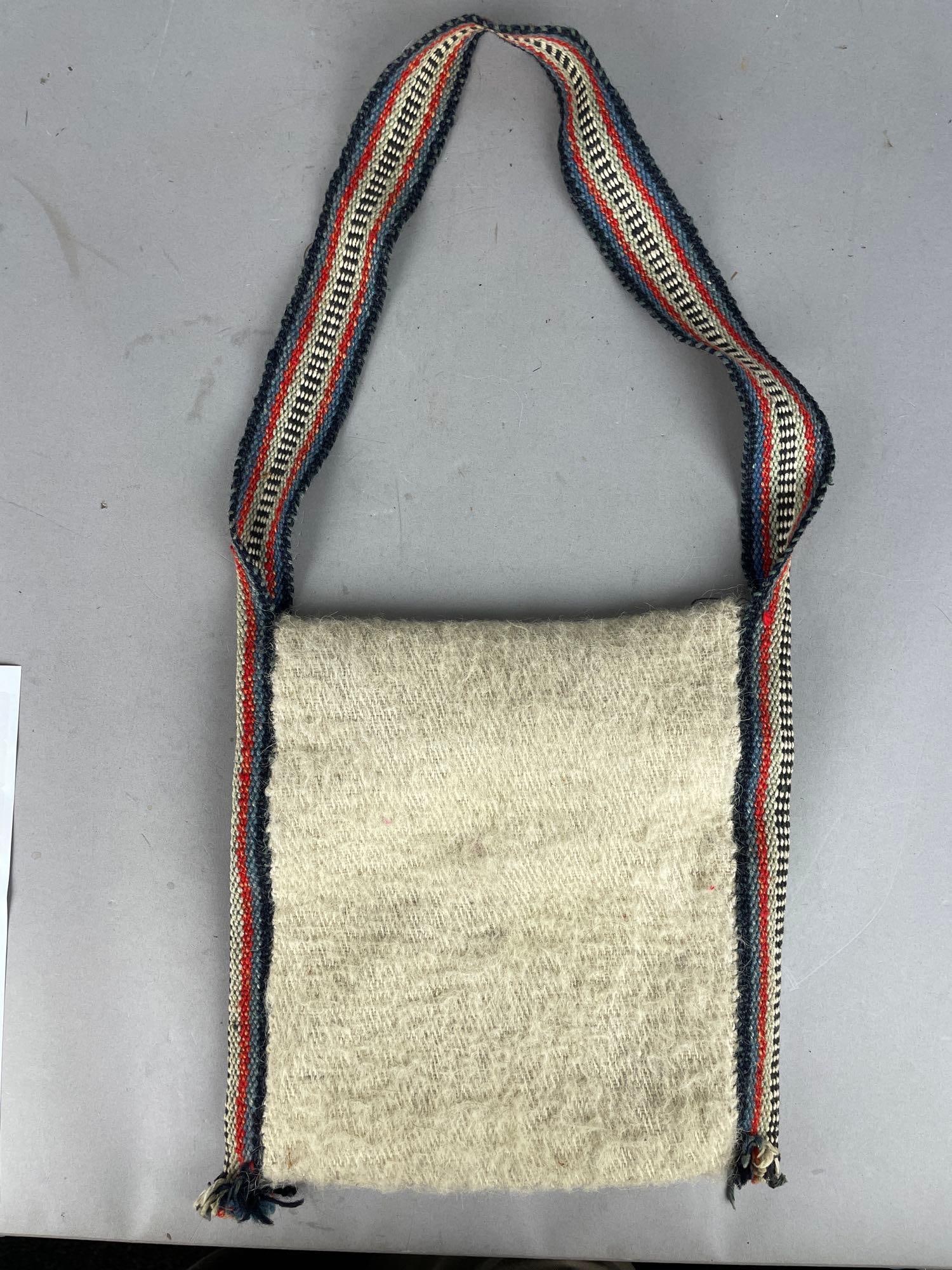 Andean Style Handmade Woolen Bag: Bag only measures 12 inches x 11 inches