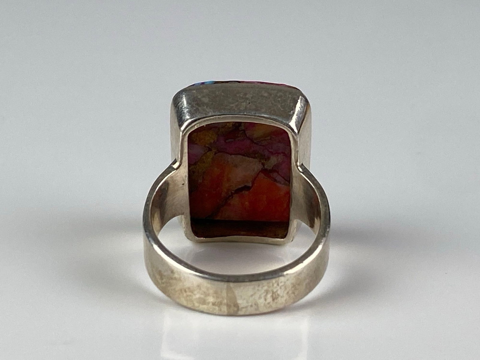 Sterling Silver Pink Composite Ring - 3