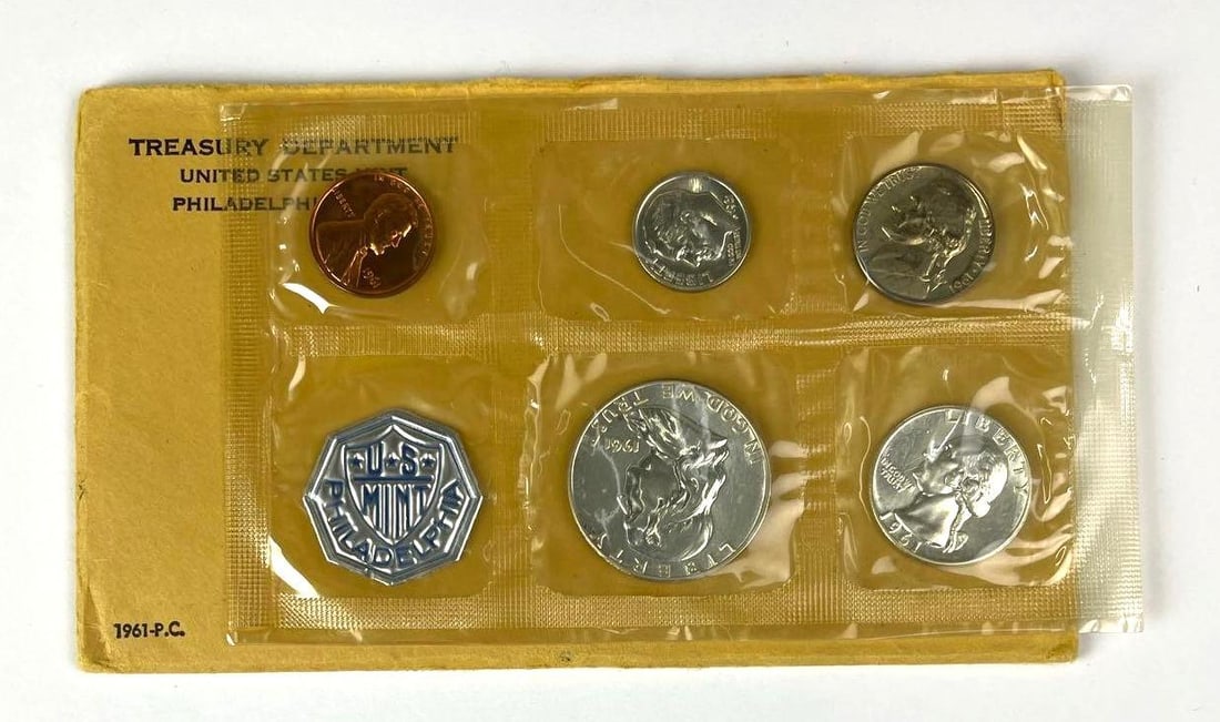 1961 US Mint Philadelphia Coin Proof Set: 1961 US Mint Philadelphia Coin Proof Set