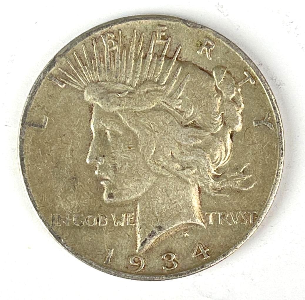 1934 S US Peace Silver Dollar (1 of 2)