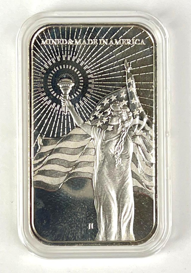 American Reserve Liberty 1 oz 999 Fine Silver Ingot/ Bar: American Reserve Liberty 1 oz 999 Fine Silver Ingot/ Bar
