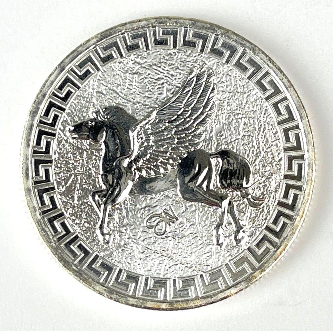 2022 St Helena 1 Pegasus 1 oz 999 Silver Coin: 2022 St Helena 1 Pegasus 1 oz 999 Silver Coin