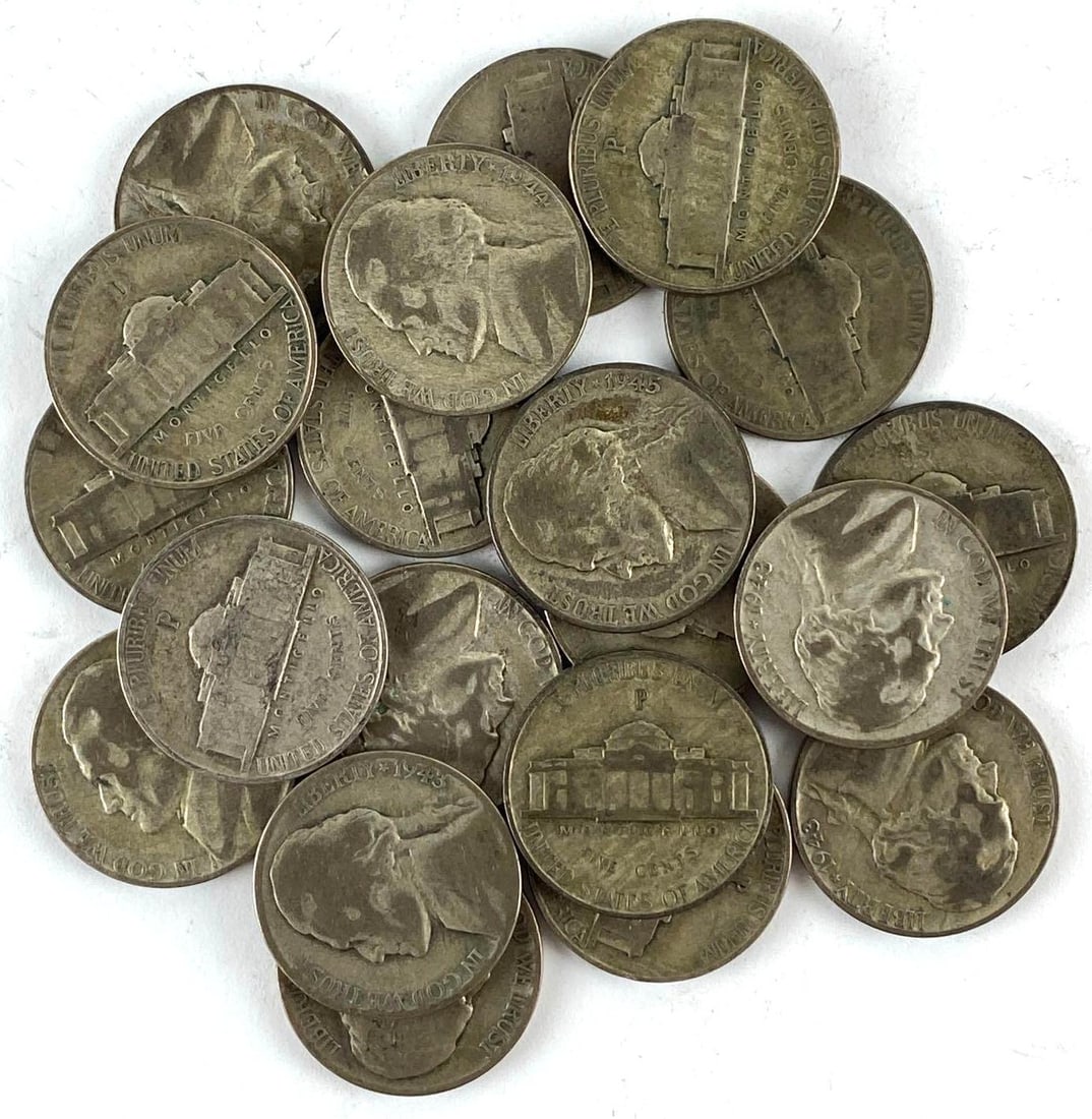 Group of 20 Silver War Nickels (1 of 1)