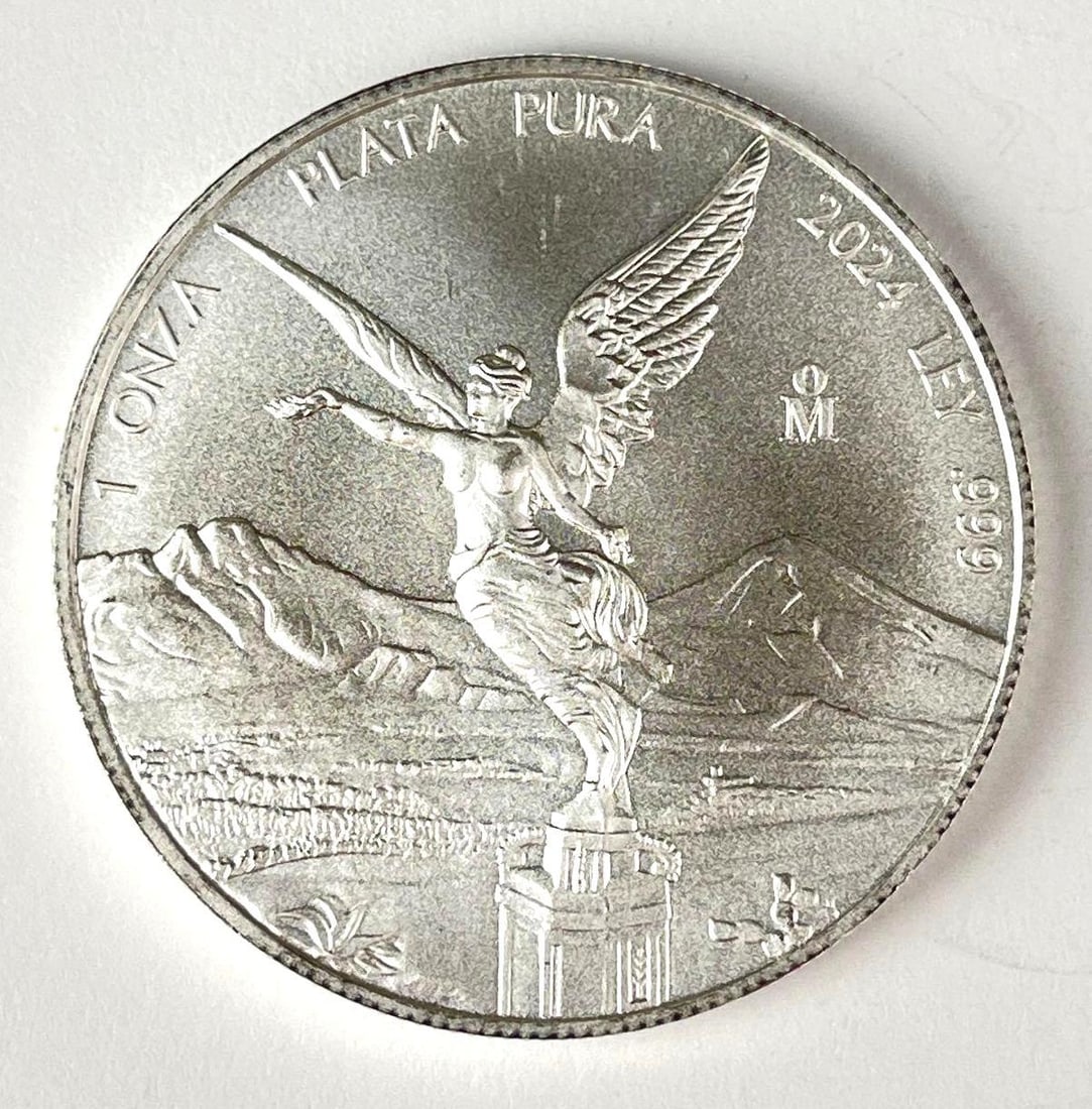 2024 Mexico Libertad 1 Onza 1 oz .999 Fine Silver Coin: 2024 Mexico Libertad 1 Onza 1 oz .999 Fine Silver Coin