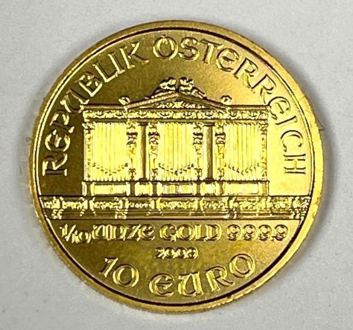 2009 Republik Osterreich 10 Euro Philharmonic 1/10 oz 999.9 Fine Gold Coin: 2009 Republik Osterreich 10 Euro Philharmonic 1/10 oz 999.9 Fine Gold Coin