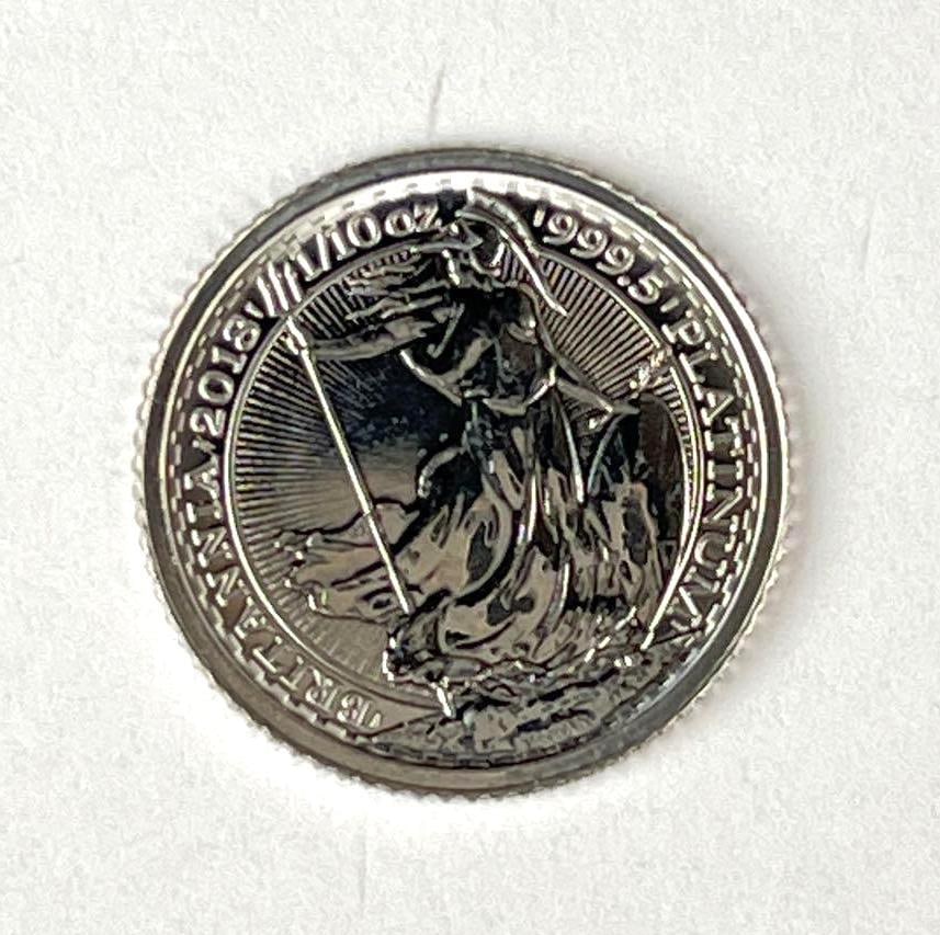 2018 Great Britain10 Britannia 1/10th oz 999.5 Platinum Coin (1 of 2)