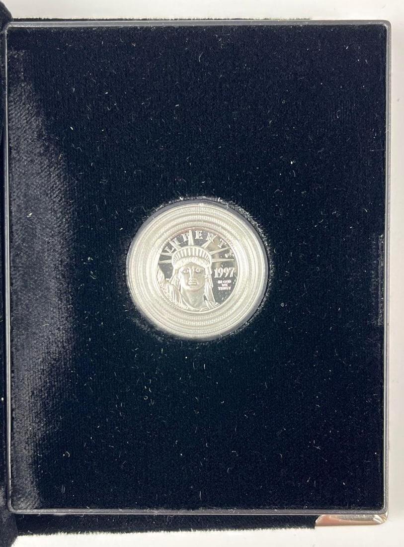 1997 US $10 American Eagle 1/10th oz .9995 Platinum Proof Coin (1 of 4)
