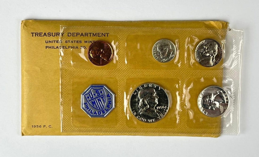 1956 US Mint Philadelphia Coin Proof Set (1 of 2)