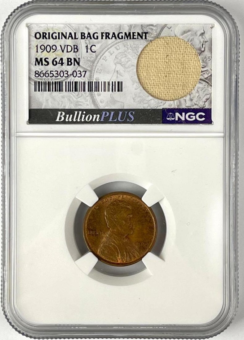 1909 VDB Lincoln Head Wheat Cent NGC MS64 BN (1 of 2)
