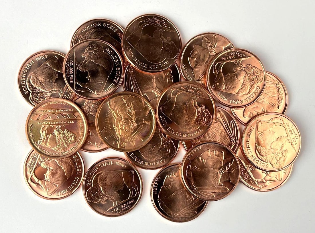 Group of 20 1 oz .999 Fine Silver Rounds (1 of 3)
